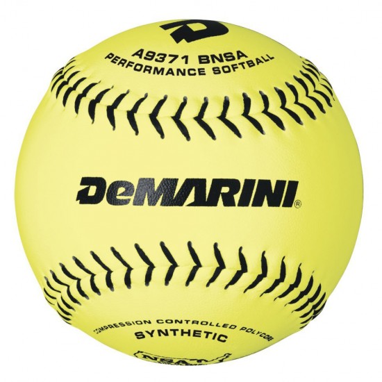 DeMarini NSA OS 11" 52/275 Synthetic Slowpitch Softballs: WTA9371BNSA - Sale