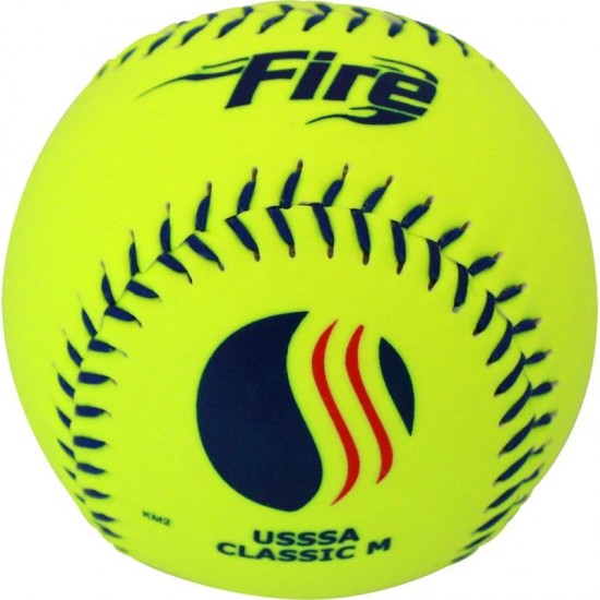 Baden USSSA Fire Classic M 12" 40/325 Synthetic Slowpitch Softballs: 0U325YS - Sale