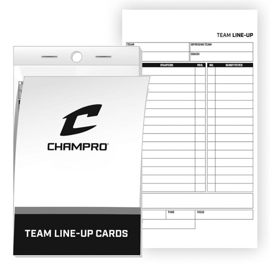 Champro Line Up Cards (25 Pack): AF61 - Sale
