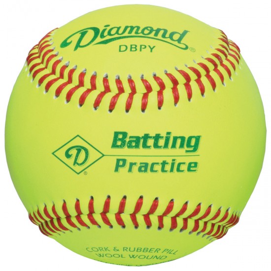 Diamond Batting Practice Baseballs: DBPY - Limited Edition