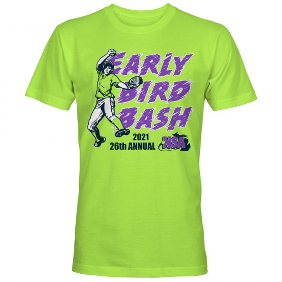 2021 NSA Early Bird Bash Fastpitch Tournament T-Shirt - Sale