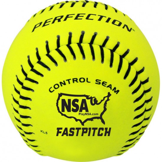 Baden NSA Perfection 11" 47/375 Leather Fastpitch Softballs: FPN11 - Sale
