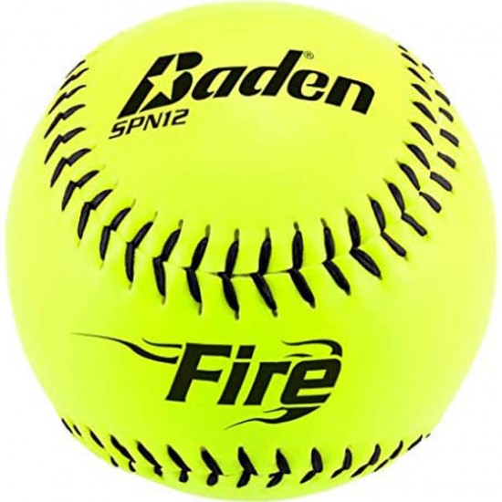 Baden NSA Fire ICON 12" 44/400 Synthetic Slowpitch Softballs: SPN12 - Sale
