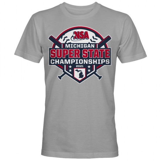 2021 NSA Michigan Super State Slowpitch Tournament T-Shirt - Sale