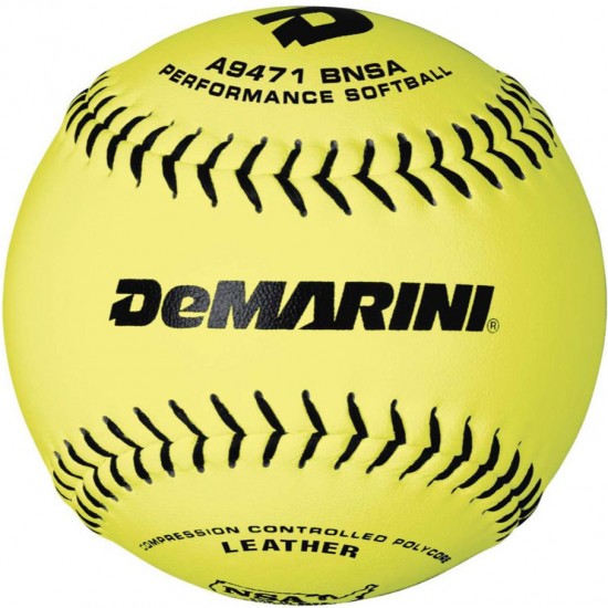 DeMarini NSA ICON 12" 44/400 Leather Slowpitch Softballs: WTA9471BNSA - Sale